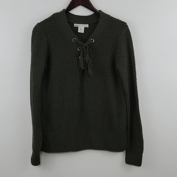 Kaisely V-Neck Tie Front Sweater - Picture 1 of 3